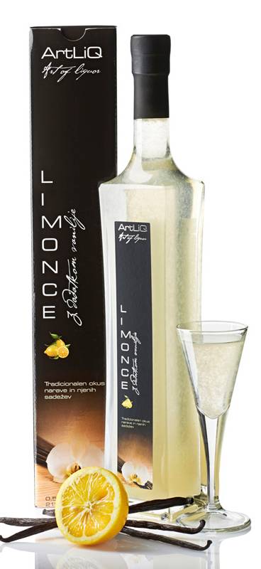 Lemon liqueur with vanilla